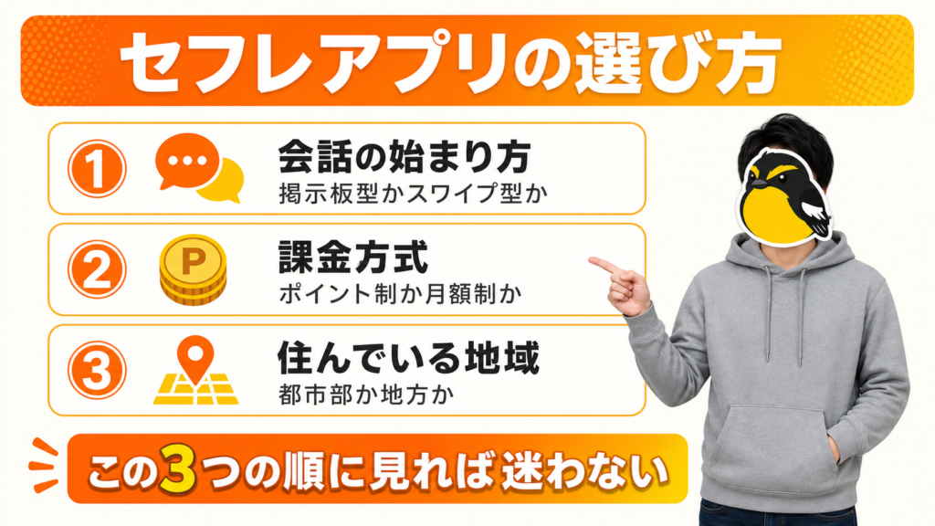 セフレアプリの選び方